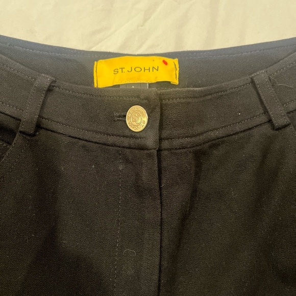 St. John Collection Women's Size 2 Stretch Straight Leg Black - Picture 2 of 11